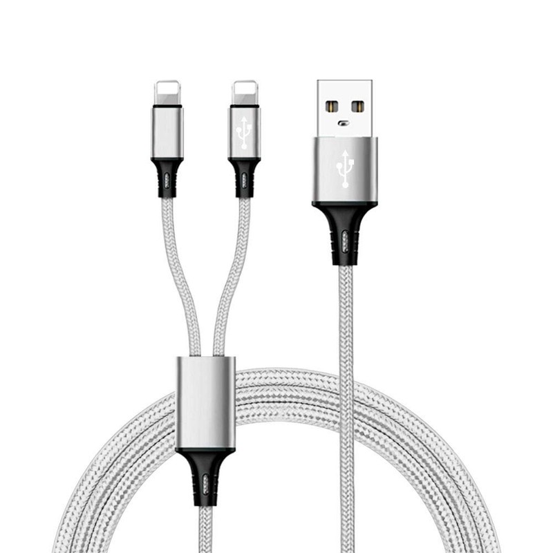6 Feet Extra Long Dual Port Lighting Splitter Charging Cable – Power up to Tw…