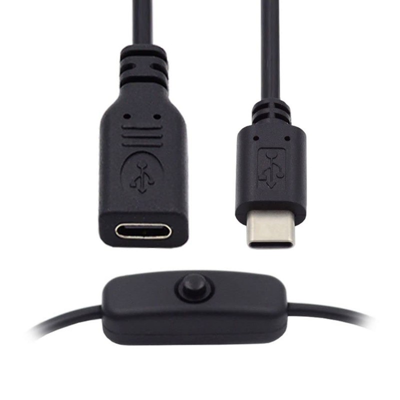USB C Power Switch Extension Cable USB C Male to Female with On/Off Power Swi... gallery