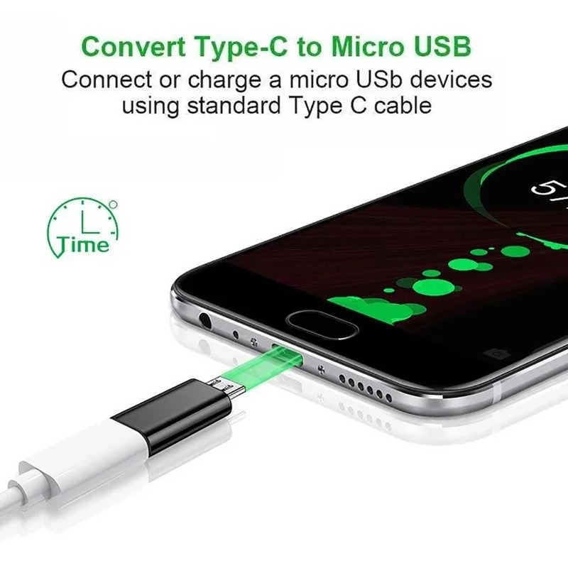 Type C to Micro USB Adapter Converter OTG V8 Charger For Samsung Xiaomi gallery