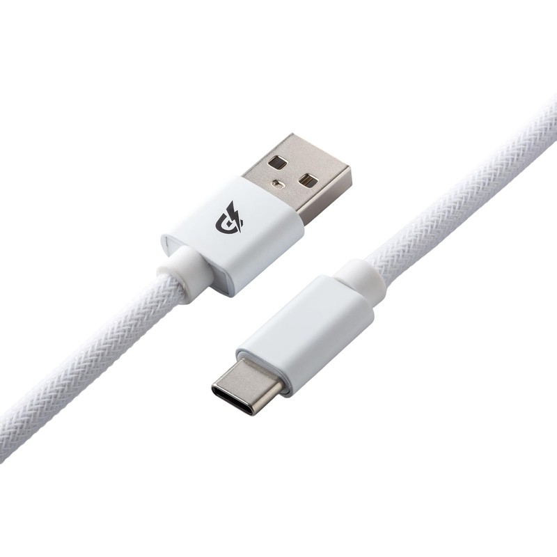 Pro Custom Coiled USB C Cable for Gaming Keyboard Double-Sleeved Mechanical K... gallery