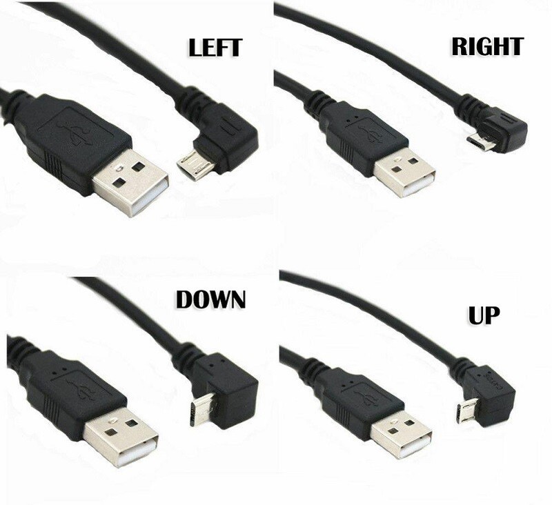 Micro USB High Speed Charging Right Angle 90 Degree Cable Fast Data Sync Charger gallery