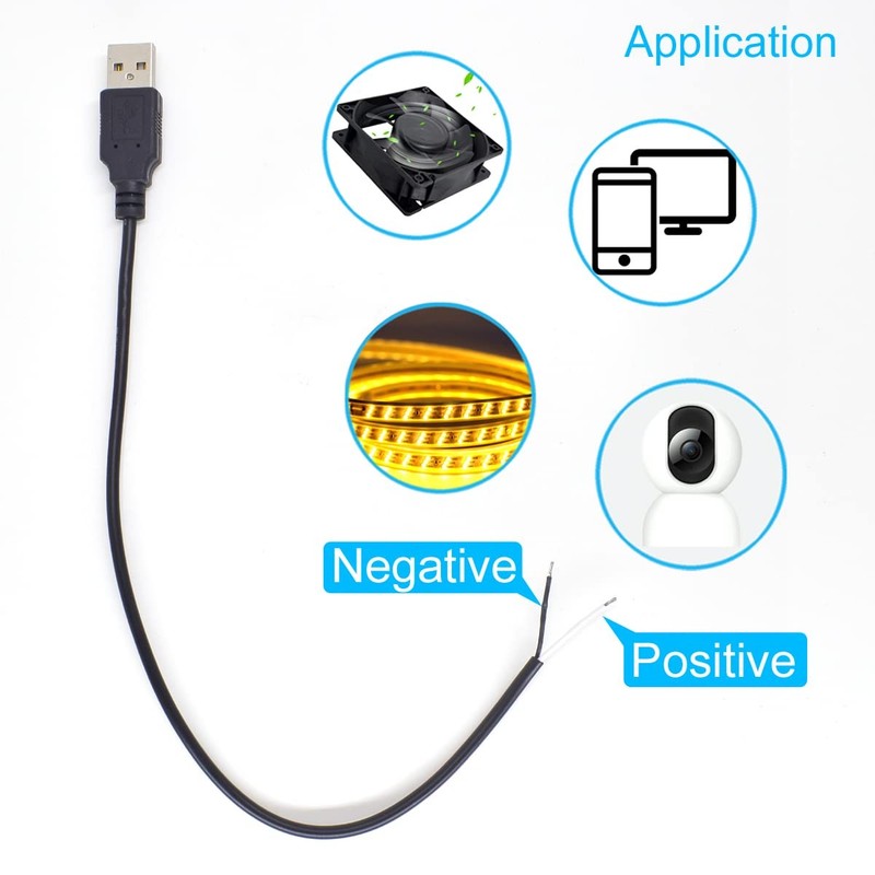 USB Charging Pigtail Cable 4 Pack 12 Inch 22AWG gallery