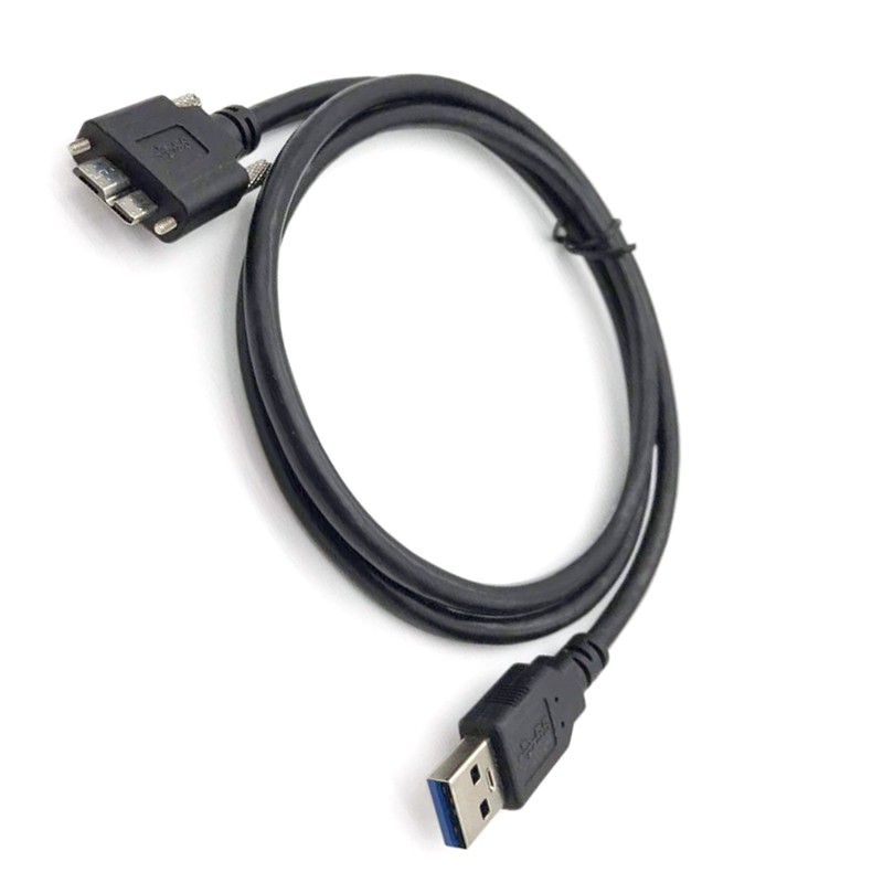 0.6m USB 3.0 Male to Micro B Male Cable Wire Male to Male With Locking Screws gallery