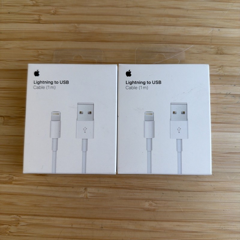 GENUINE Apple Lightning to USB Cable (1m) 2 PACK MXLY2AM/A SEALED BOXES