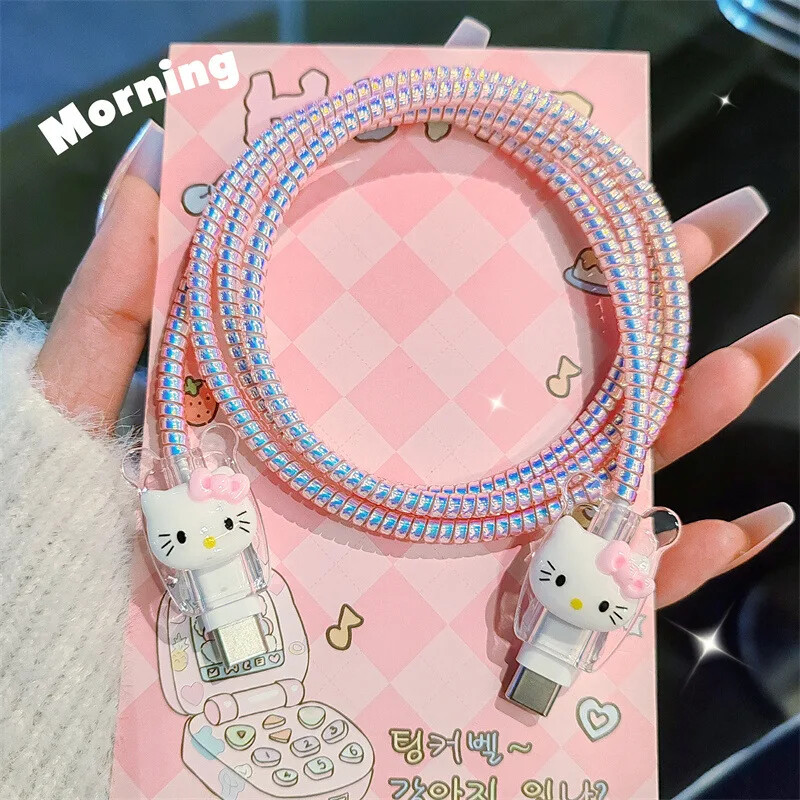 Hello Kitty Charger Data Cable Case Protector and Winding Kit for Apple Adapter gallery