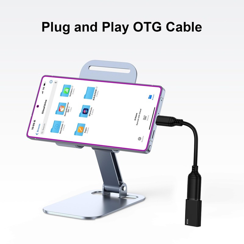 USB C to A Adapter Cable for Samsung Galaxy S26 Ultra S26+ 25 2-Pack gallery