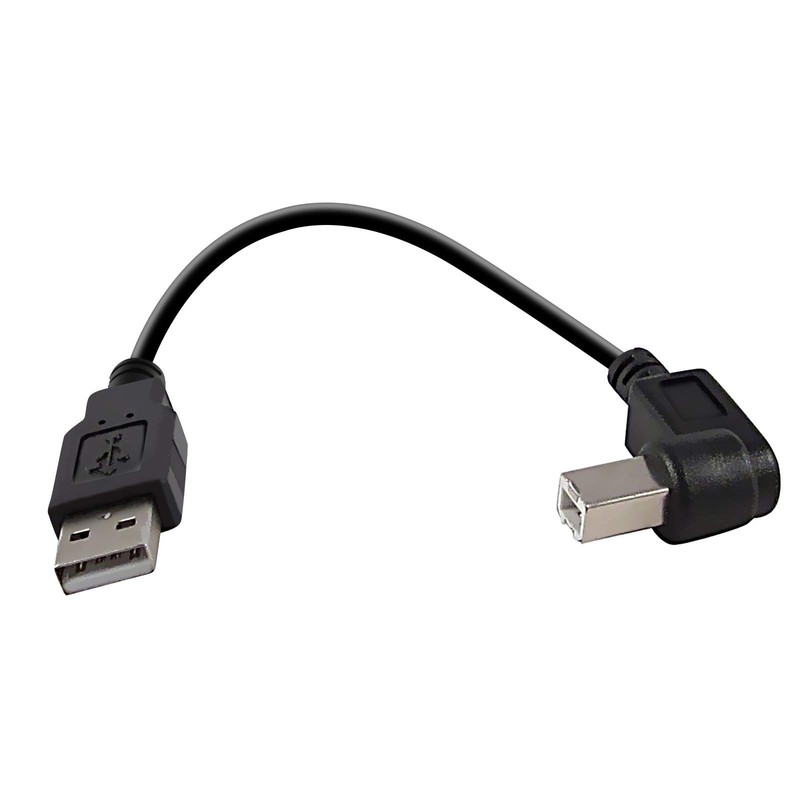 Haiker Right Angle Printer Cable Usb2.0 A Male Plug To Right Angle Usb B Male A/