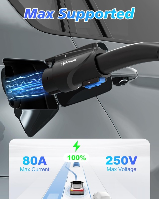EVDANCE NACS to J1772 Adapter for Tesla Charging Portable EV Charger Accessory gallery