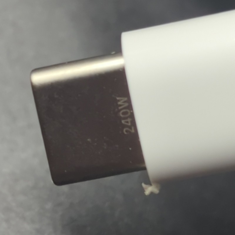 GENUINE Apple 240W USB-C Braided Charge Cable 2M - White A2794 gallery