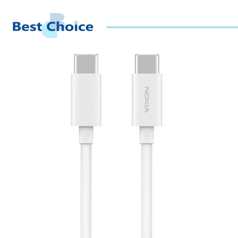 Original Nokia Official 5A Type-C to Type-C Cable (E8101C) - White gallery