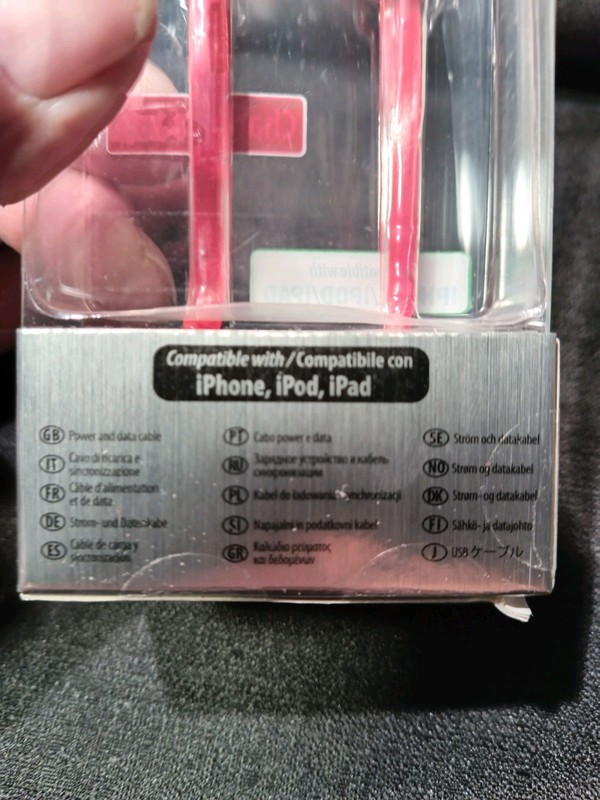 NEW BULK CASE 90 COUNT OF PURO DATA CABLE FOR IPHONE-IPOD-POD 4 FT 2.1 AMP POWER gallery