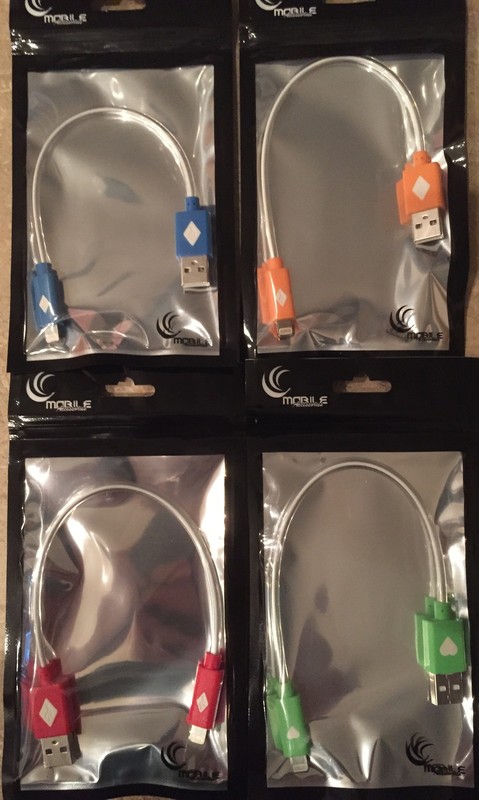 MINI SHORT GLOW light-up LED Data Sync Cable charger FOR 3.0 dual pin/micro USB gallery