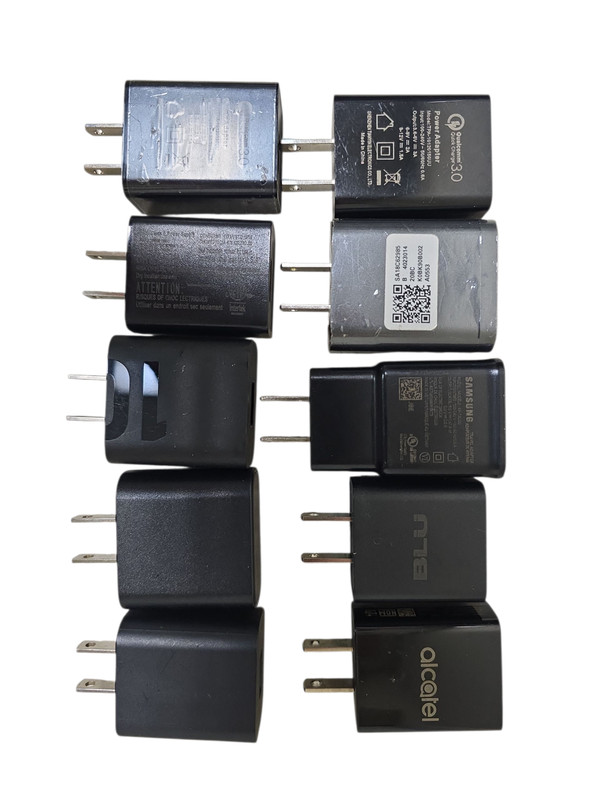 Lot 10 USB Type C Power block Brick/cable charger 5v 2a Amp Android/Iphone gallery