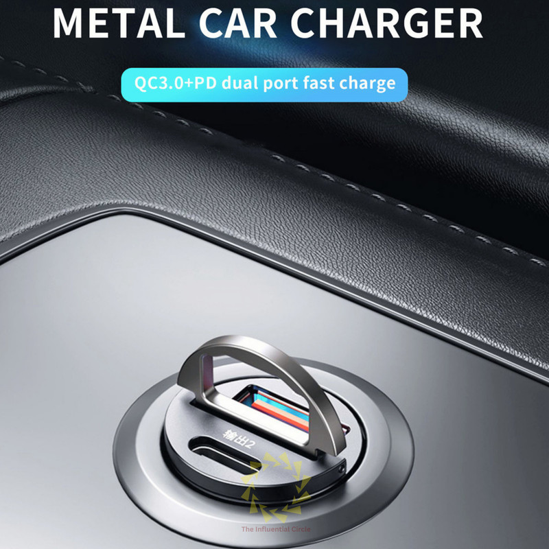 100W QC3.0 Mini USB Type C Car Phone Charger Adapter Fast Charging Accessories gallery