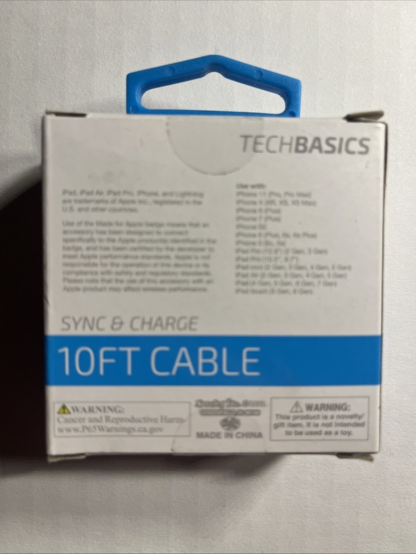 Tech Basic Sync& Charge 10ft Cable gallery