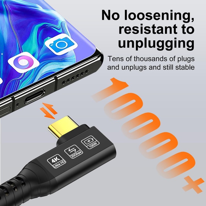 USB C 3.2 Gen 2 Cable - 16.5FT, 5A/240W Fast Charge - 4K UHD Video Connector gallery