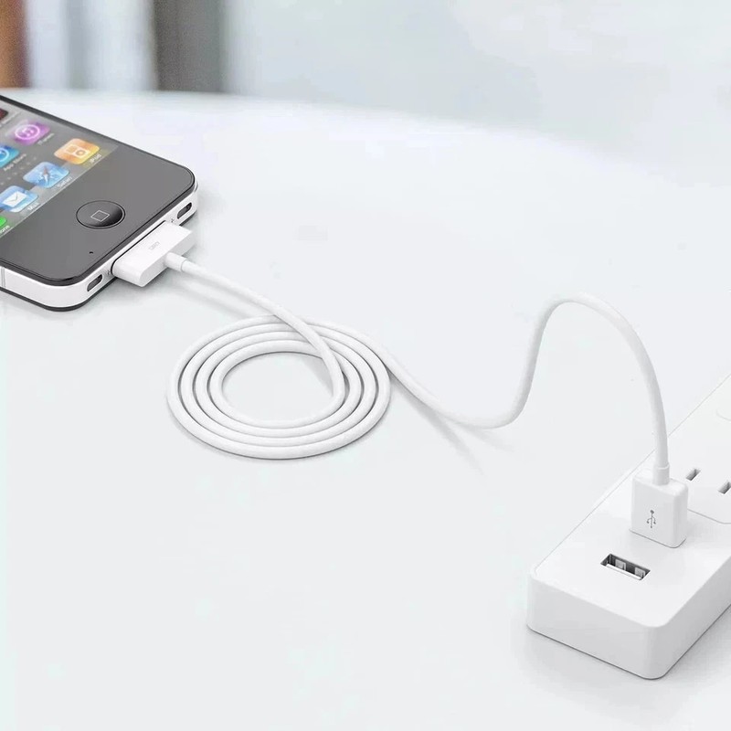 30 Pin USB Data Sync Cable Charger for iPhone 4 4G 4S 3GS iPod Nano iPad 1/2/3 gallery