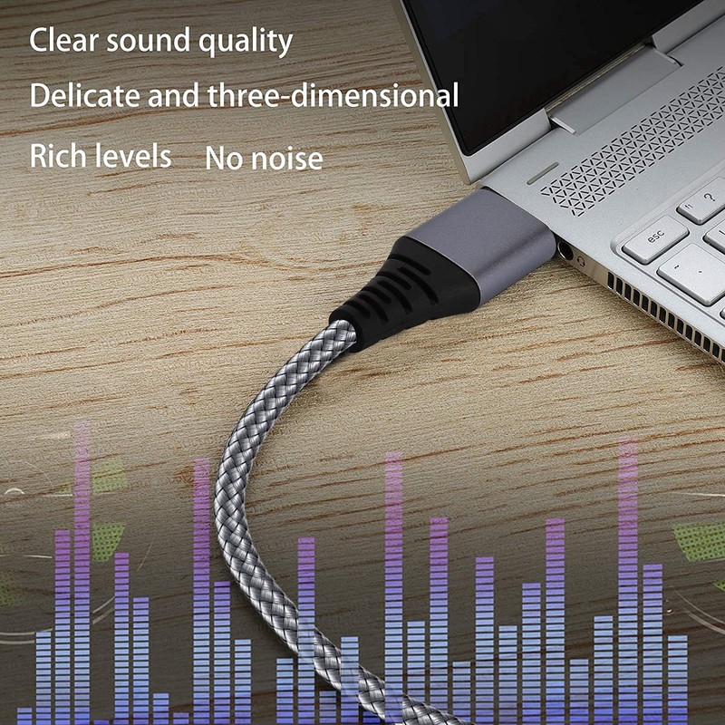 NCGGY USB to 6.35mm 1/4 inch TRS Audio Stereo Cable 6.6FT,USB-A to 6.35mm Qua... gallery