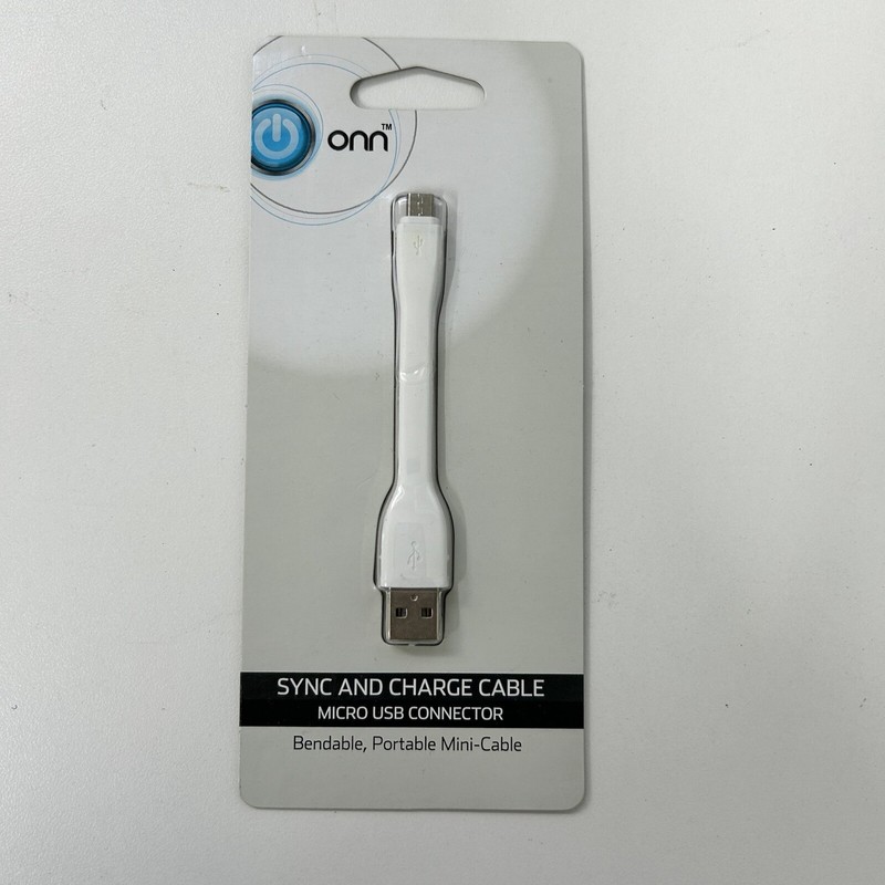 NEW Onn Sync And Charge Cable Micro USB Connector Android Smartphone, Camera