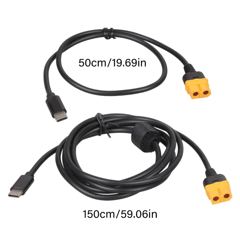 Type C Male To XT60 Female Adapters Cable 100W For And Solar Batteries gallery