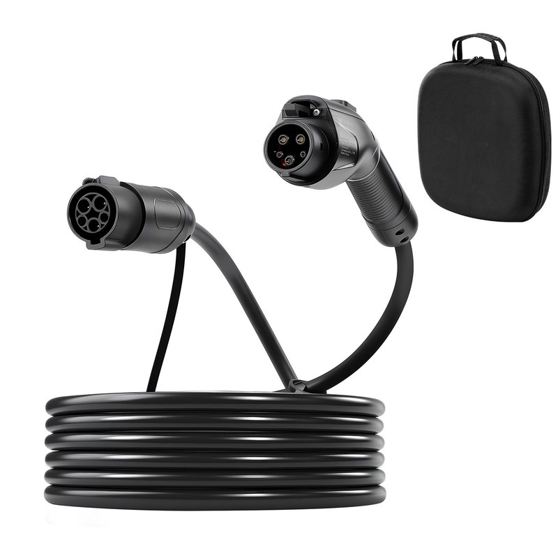 32A 21ft J1772 Extension Cord for Level 1/ 2 EV Chargers, IP66