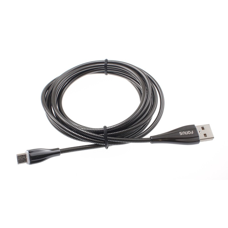 METAL MICRO USB CABLE SYNC FAST CHARGER POWER CORD 6FT LONG WIRE For CELL PHONES