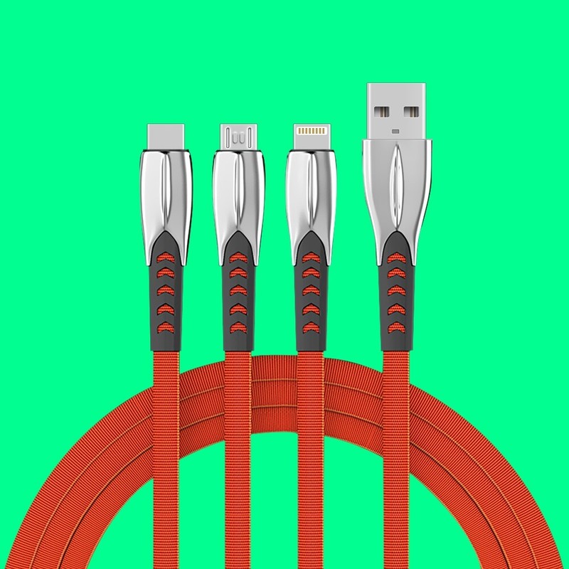 Incredible Durability in-Wall 3in1 USB C Cable 5ft for Samsung Galaxy S22+ S906U