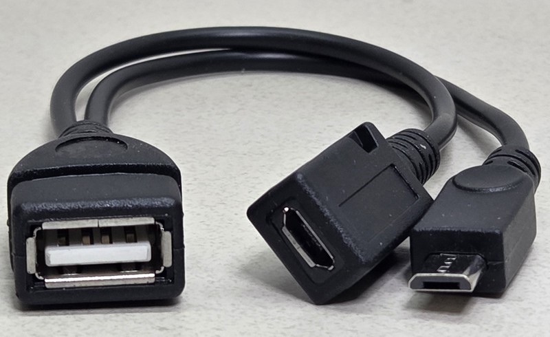 4X OTG Host Cable 3 in 1 USB A to Micro USB Male Female Data Cable 8 in