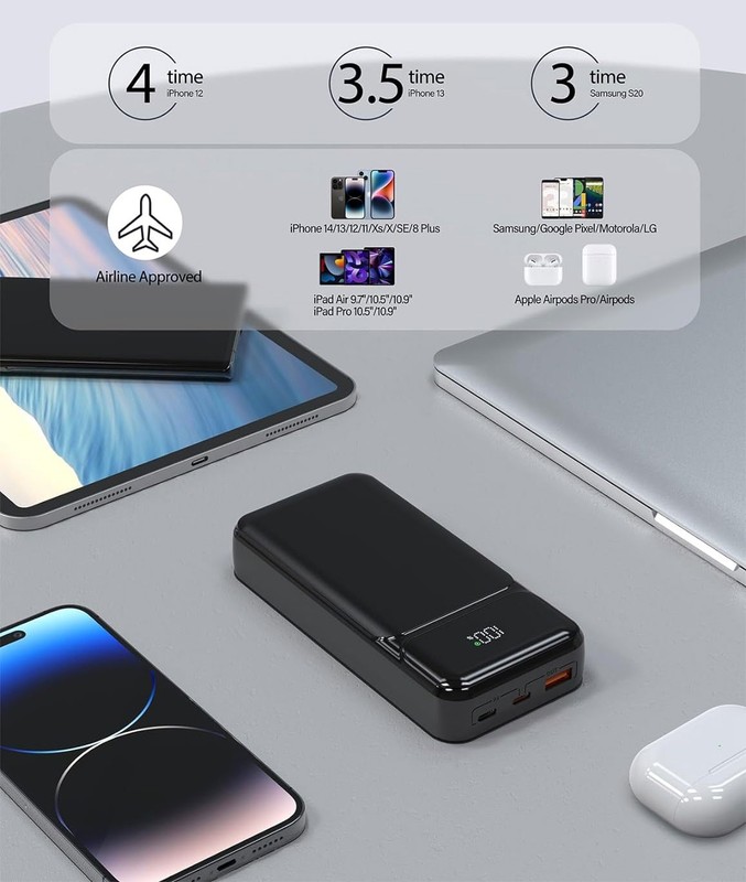 For Galaxy A52/A53/A54/A55/A56 - 10000mAh Power Bank 22.5W PD Fast Charge gallery