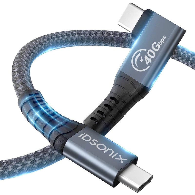 USB-C to USB-C Charging Cable 0.3m/0.8m 40 Gbps Compatible with Thunderbolt 4