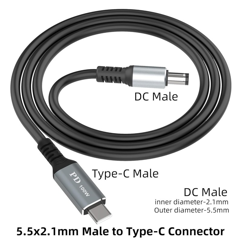 Sovunis USB C to DC Power Charging Cable 3.3FT Type C to DC Adapter gallery