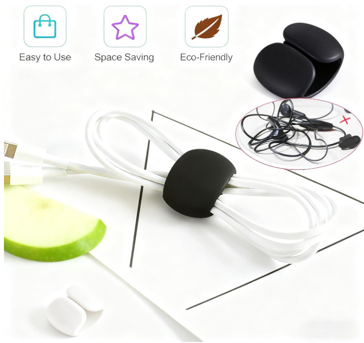 24-Pack Silicone Charging Cable Protector Set – Spiral Cord Saver for USB Phon gallery