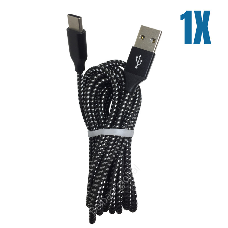 10ft Type C Fast Charger Cable Long USB C Cord For Samsung S20 S10 iPhone 15 Lot
