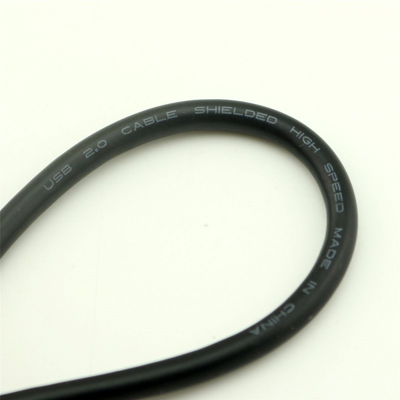 USB 2.0 Type A Male to B Male Right Angled Scanner Printer Cable Cord 1ft Black gallery