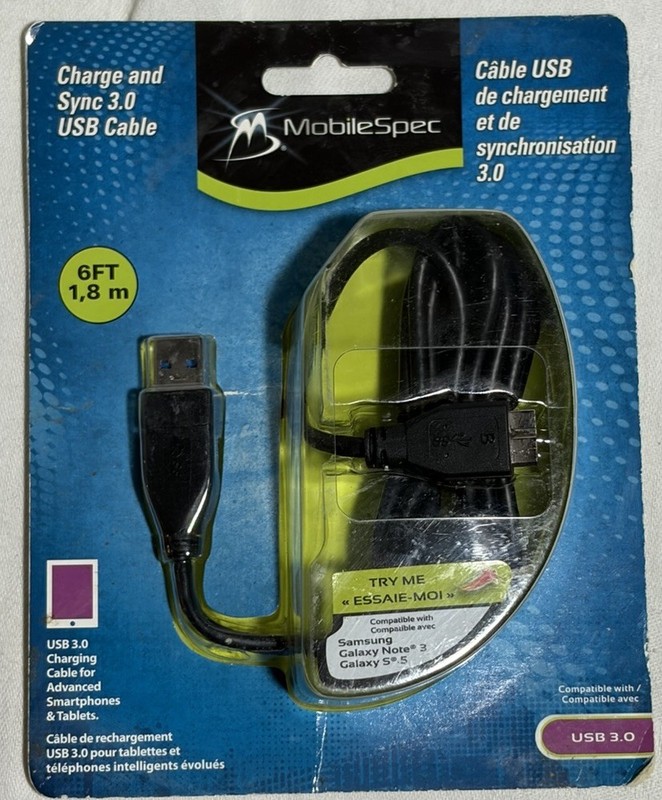 MobileSpec 3.0 USB Cable 6′ – Charge & Sync
