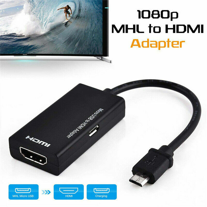 Mini MHL Micro USB to HDMI Cable Adapter 1080P HD TV for Samsung Android Phone
