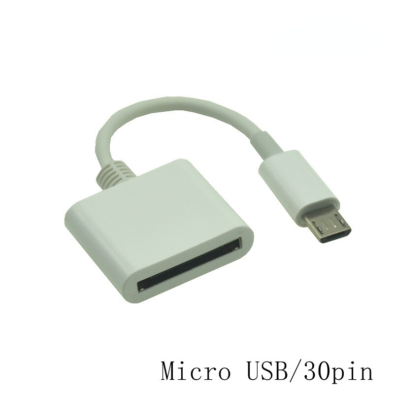 Dock 30pin Female to Micro USB Male Data Charge Adapter Cable for Ipad Iphone