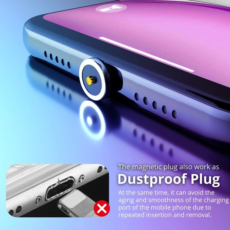 5-Pack USB C Magnetic Connectors - 360° Rotating Tips for Effortless Charging gallery