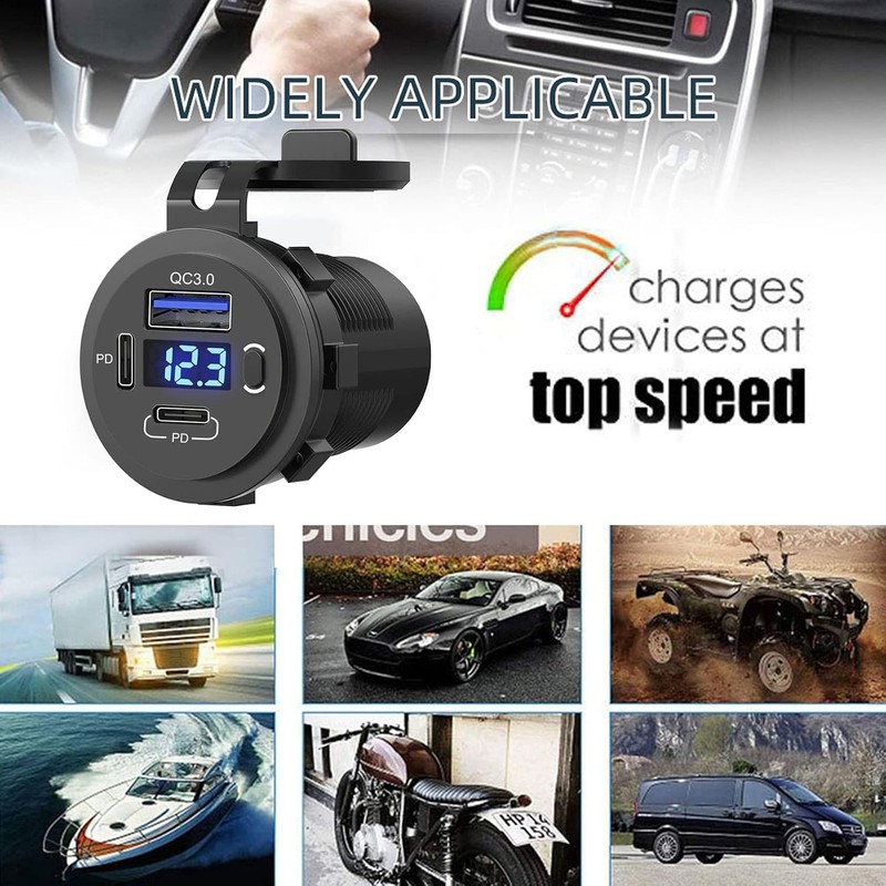 Waterproof USB C Charger for Vehicles gallery