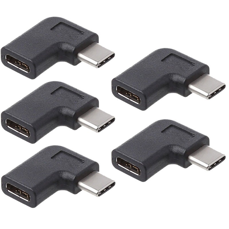 5/10PCS 90° Right Angle USB 3.1 Type C Male To Female USB-C Converter Adapter US
