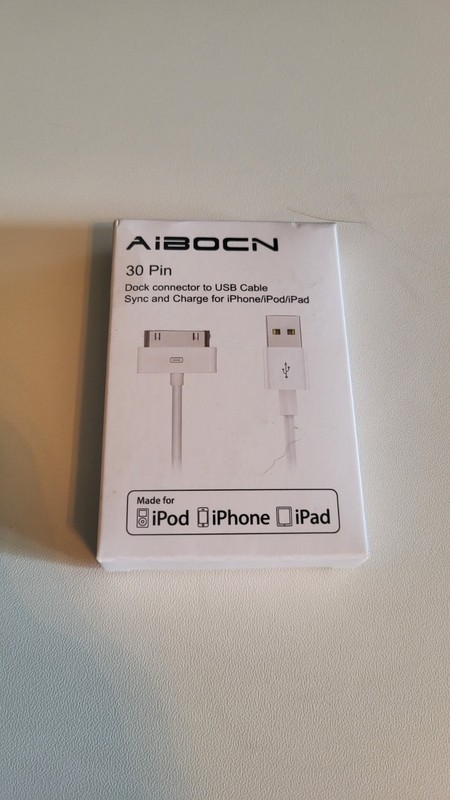 Aibocn 30 Pin To USB, Sync And Charge For iPhone/iPod/iPad