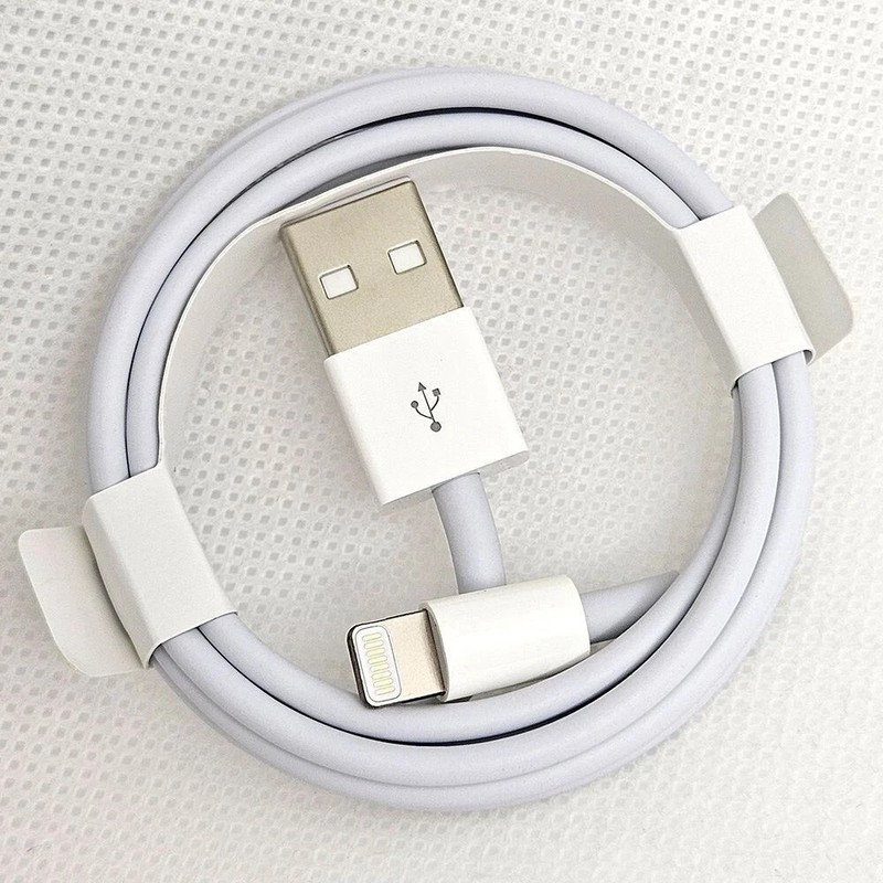 5-Lot 1M USB to iPhone Fast Charging Cable for iPhone 14 13 12 Pro Max White gallery