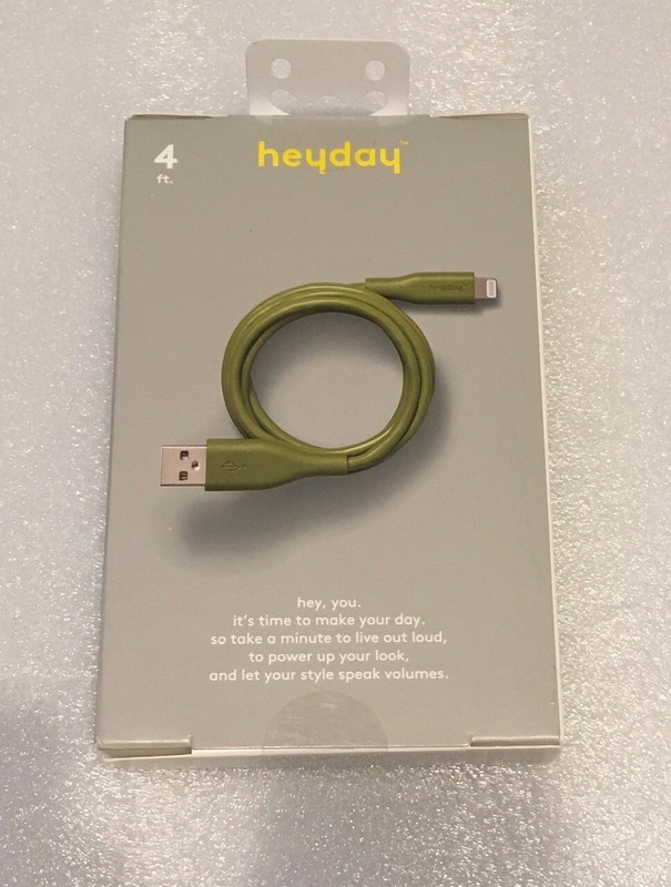 2 – Heyday Charging Cable USB-A to LIGHT-NING Apple iPhone iPad – 4FT 6FT