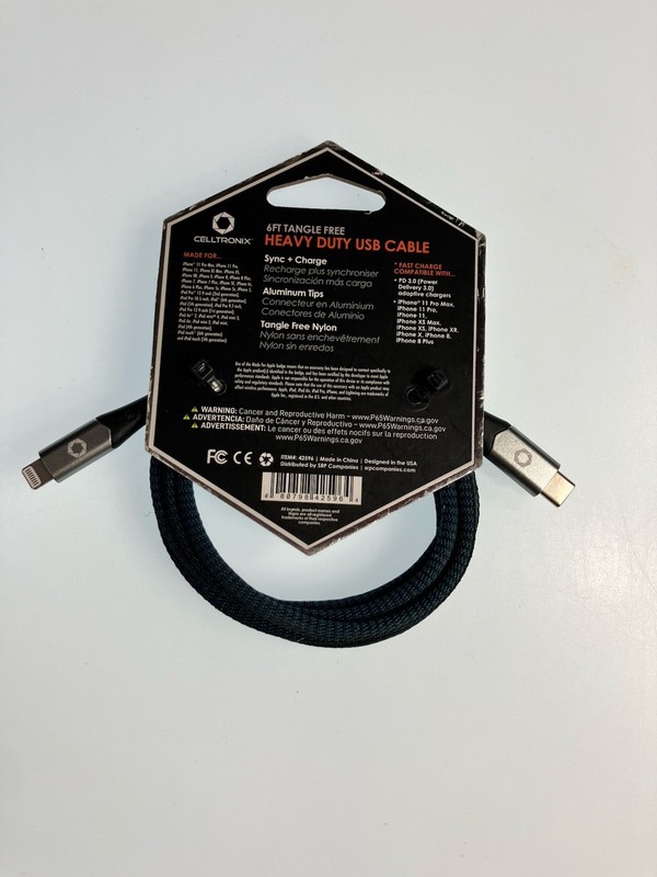 Titanium 6ft Tangle Free Heavy Duty Type C USB Cable gallery
