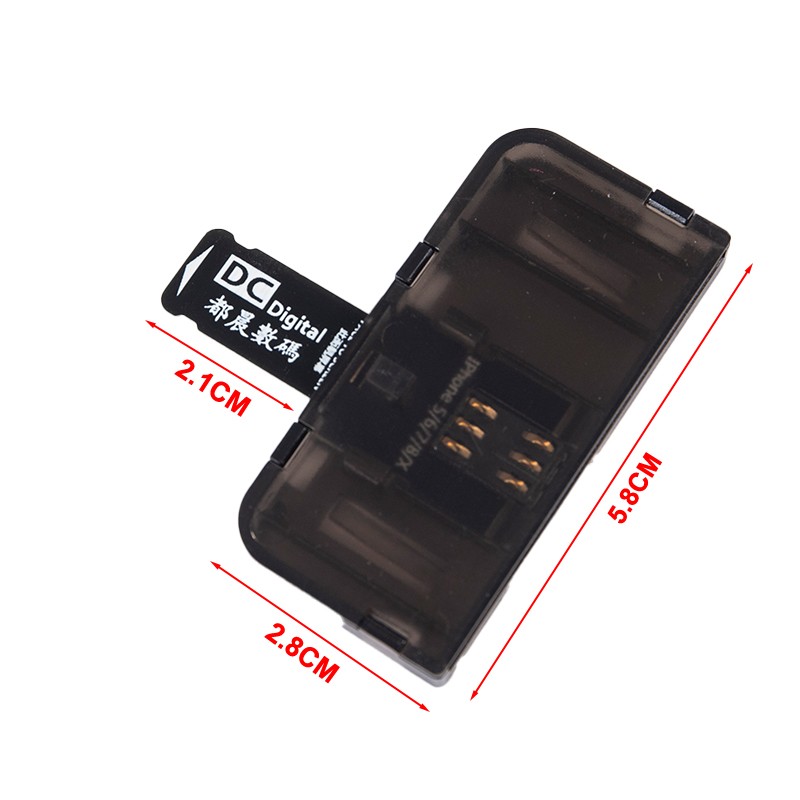 SIM Card Adapter SIM Card Reader Mini SIM Nano for iOS Phone5/6/7/8/X(Plug&Play) gallery