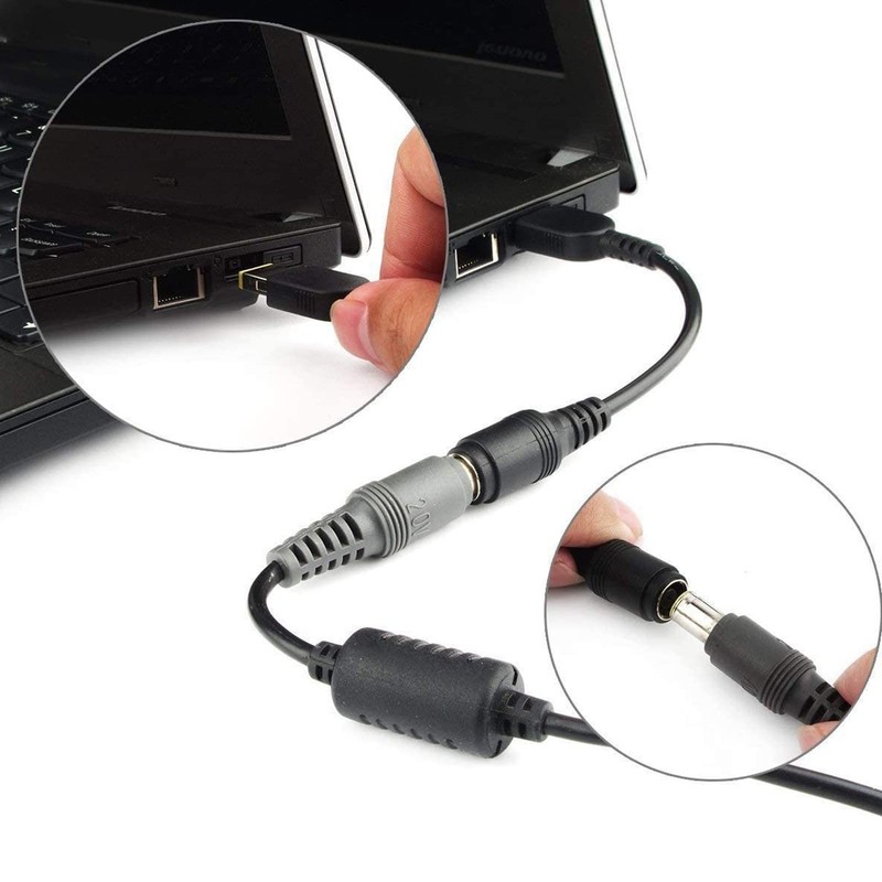 Tip Power Converter Cable USB to DC 4.5x3.0mm Female to Male HP Laptop 0.15m gallery