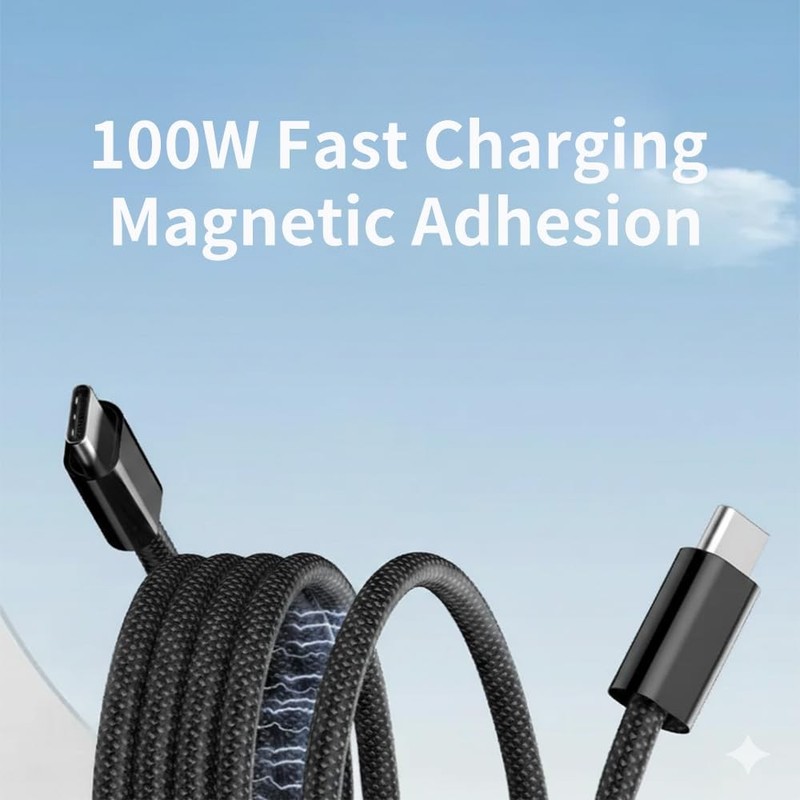 USB to USB Cable, Magnetic Charger Fast Charging Cord, On The Go Magnetic Cha... gallery