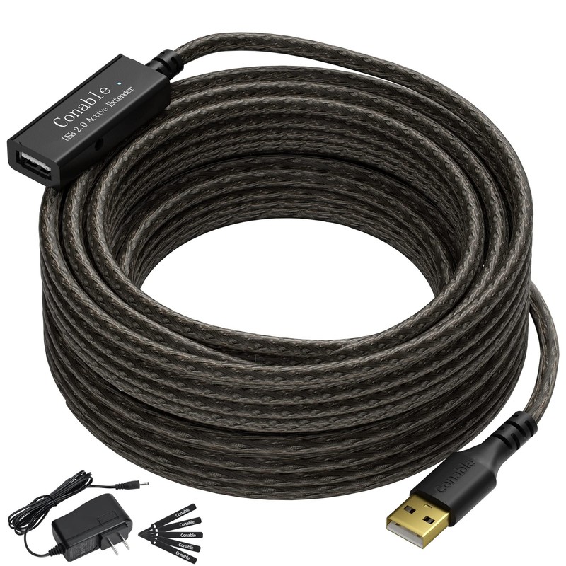 Active USB Extension Cable 50 Feet, USB 2.0 A to Female Cord (from 2ft to 150…
