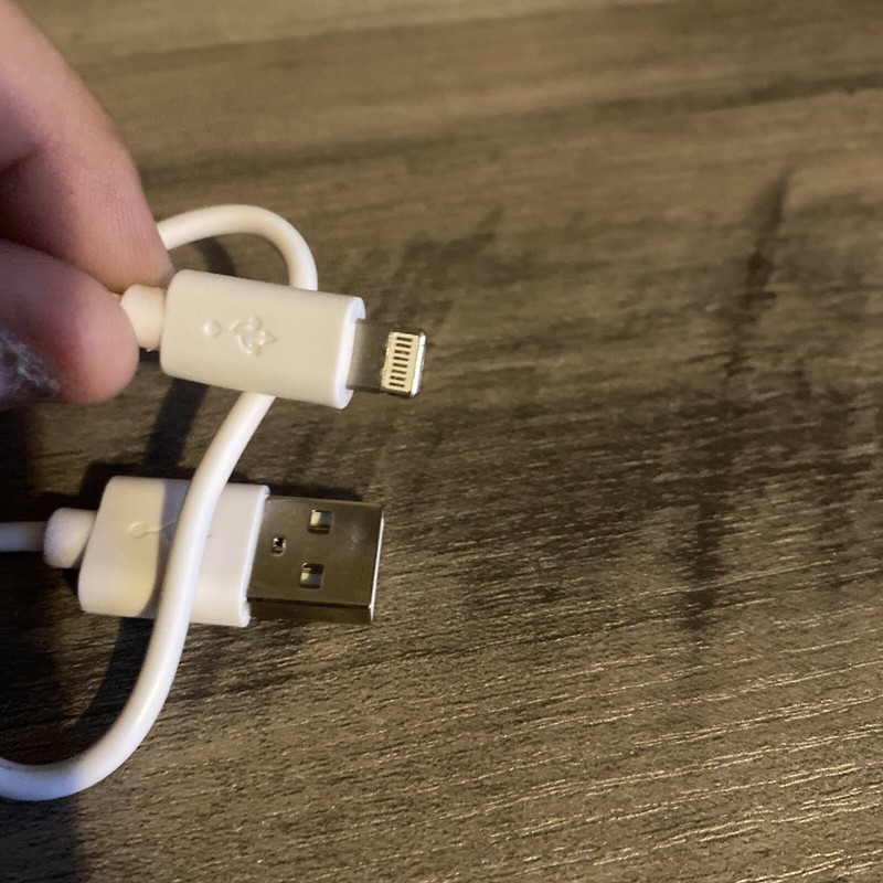 QTY 100, 1ft Short charging only USB Cable For iPhone 6,7,8,X,XS,XR,11,12,13 gallery
