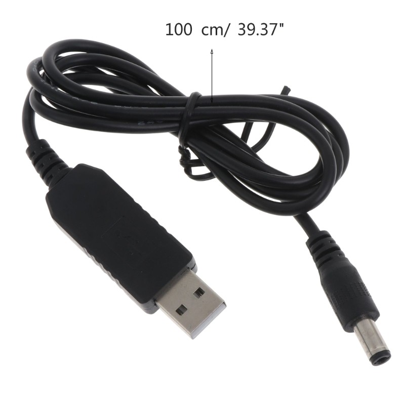 USB 5V to DC 5.5mmx2.1mm 9V Charging Cable Power Cord Plug Connector Adapter gallery